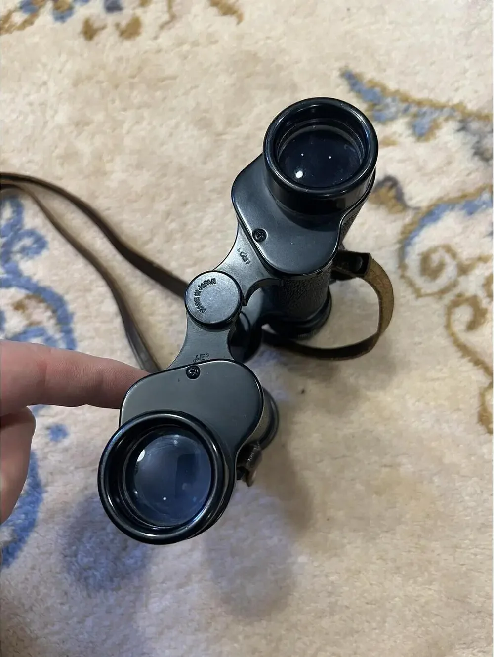 Rare Vtg Asahi Pentax Honeywell 8 x 30 7.5 Prism Coated Binoculars Leather Case